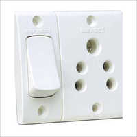 Electric Switch - Plastic Material, Various Sizes Available, White Color, Max Voltage 220-240 Volt