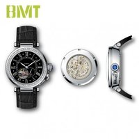Vt-s19614m Luxury Vintage Genuine Leather Strap Steel Women Mechanical Automatic Watch