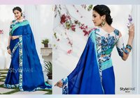 Chiffon Saree With Zaalar Pallu