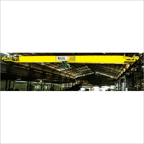 Single Girder Crane - High Load Capacity Yellow Finish Cabin Control Durable Design Customized Length Industrial Usage
