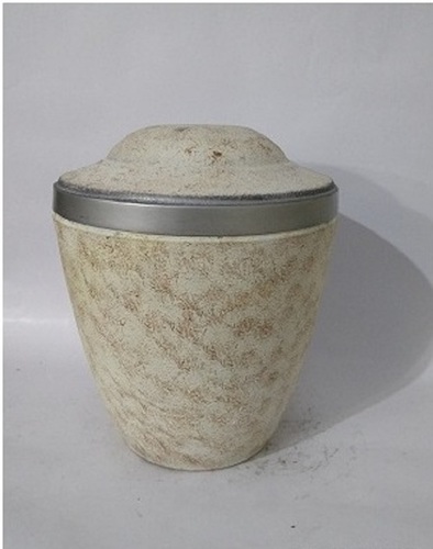 Iron White Adult Cremation Urn