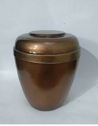 Iron White Adult Cremation Urn