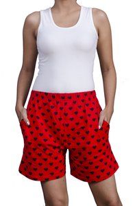 Cotton Sinker Printed Hot Pant