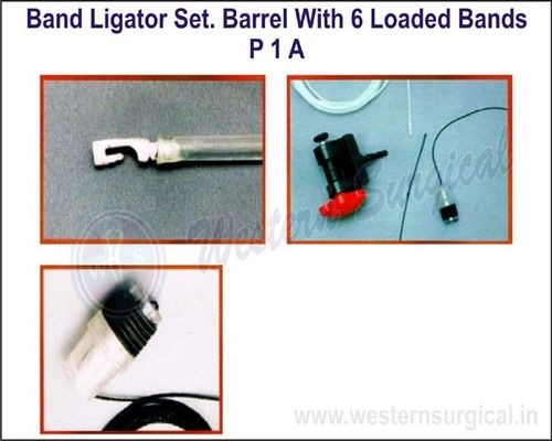 Band Ligator Set. Barrel With 6 Loaded Bands