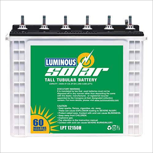 Solar Tubular Battery Warranty: 5 Years