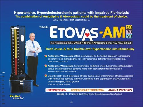 Atorvastatin Calcium & Amlodipine Combinations Specific Drug