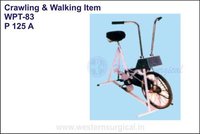Crawling And Walking Aid - Mild Steel, Standard Size, White And Black | Portable Manual Operation, New Condition