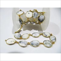 Natural Dendrite Opal Free Shape Chain
