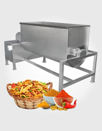5'X2' Drum Size Steel Body Namkin Masala Mixer Machine Capacity: 80-100 Kg/Hr