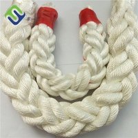 High Strength White Nylon 8 Strand Braided Rope For Marine