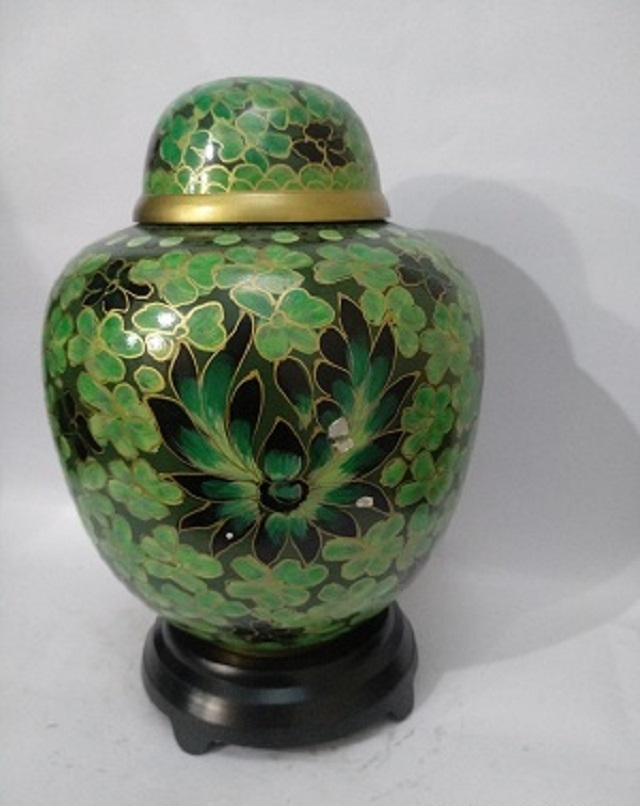 New Arrival Flower Cloisonne Cremation Urn- Pink