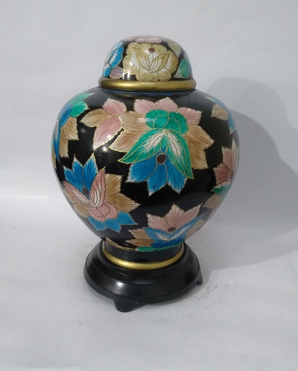 New Arrival Flower Cloisonne Cremation Urn- Pink