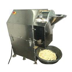 Potato Finger Chips Machine - Stainless Steel 20x27x15 Inches 250-300 Kg/hr Capacity 1 HP Electric Power | Ideal for Hotels Free Installation Guideline 960 RPM Speed