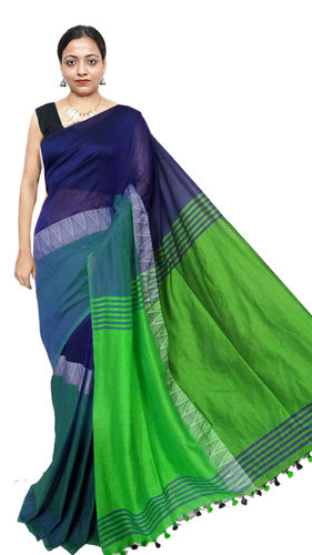 Navi Blue. Madhyamani Handloom Saree