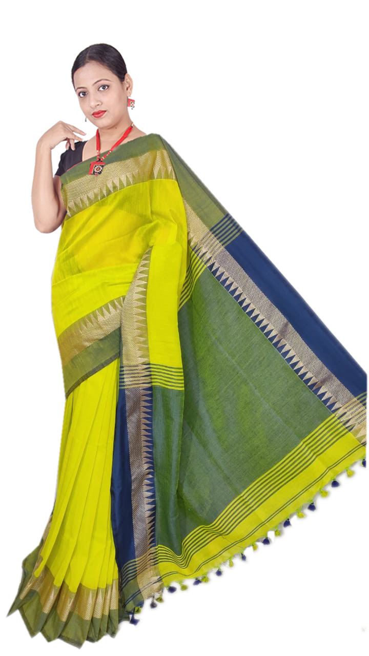 Temple designer handloom saree