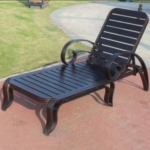 High Quality Cast Aluminum Frame Outdoor Chaise Lounge Chair By GLOBALTRADE