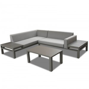 Project Custom Aluminum Frame Outdoor Corner Sofa Sets