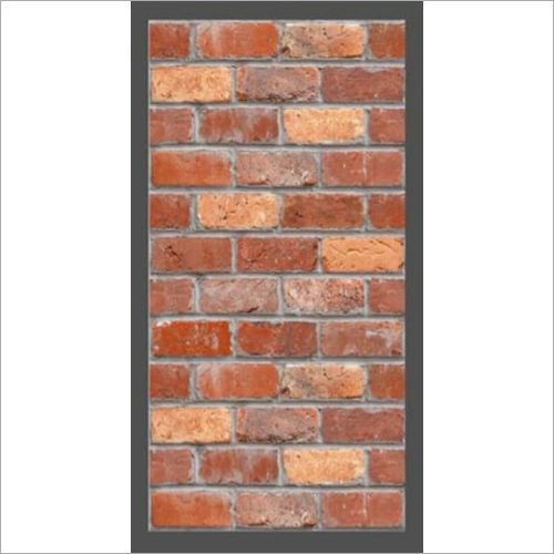 Red Natural Brick - Rectangular Sandstone Tiles, Polished Embossed Surface | Acid-Resistant, Wear-Resistant
