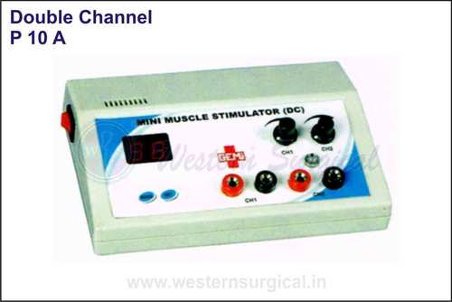 Mini Muscle Stimulator - Double Channel By WESTERN SURGICAL