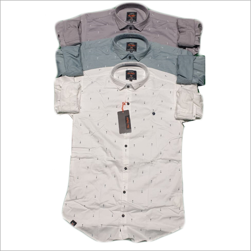 Available In Multicolor Mens Casual  Printed Linen Shirt