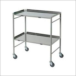 Strong 2 Tier Stainless Steel Trolley