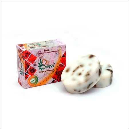 Rose Handmade Herbal Soap Size: Customize