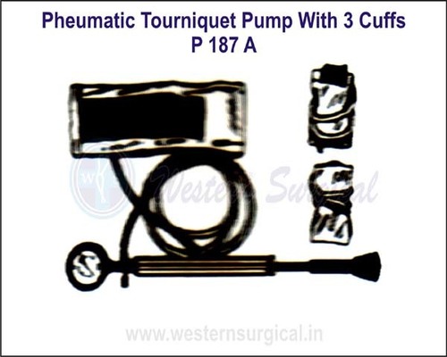 Pheumatic Touniquet Pump with 3 Cuffs