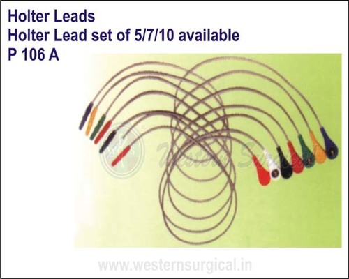 Holter Lead set of 5/7/10 available By WESTERN SURGICAL