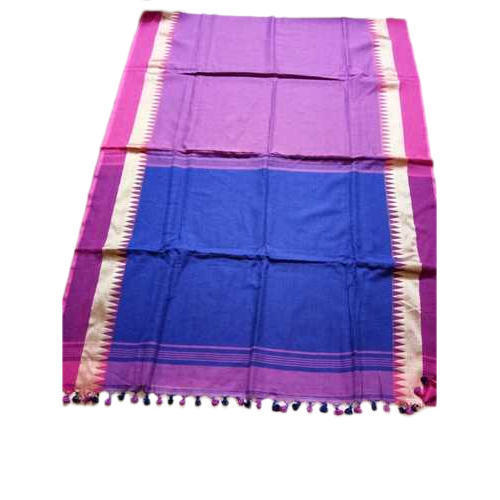Khadi Cotton Sarees - 6 m Length with 0.5 m Blouse Piece, Plain Pattern, Ideal for Casual Wear in Summer & Winter Occasions
