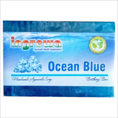 Ocean Blue Soap - Palm Oil, 10x6x3 cm, Blue | Deep Cleansing, Soft Skin, Herbal Extracts, Refreshing Ocean Scent, Gentle Formula