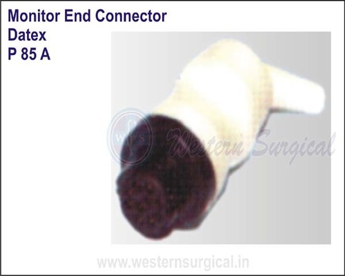 Datex Monitor End Connector - Portable Medical Device, White Finish | Manual Technology, Warranty Included, Compact Design for Dynamic Environments