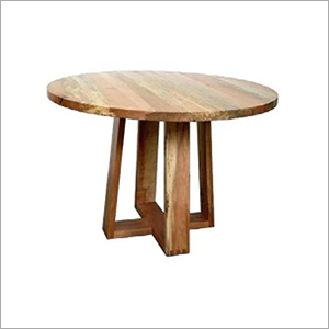 Sheesham Wood Round Shape Dining Table By SWEVEN FURNITURE