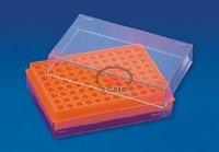 Pcr Tube Rack - Polypropylene, 128x86x43 Mm, Orange Color, 96 Tubes Capacity, -20°c To 121°c Temperature Range, Autoclavable