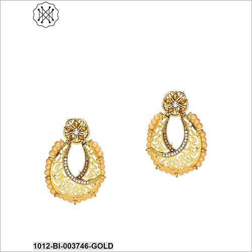 Pearl Beaded Earring - Metal, Stones & Beads | Elegant Design for Anniversaries, Engagements, Gifts & Parties, Trendy Look for Women