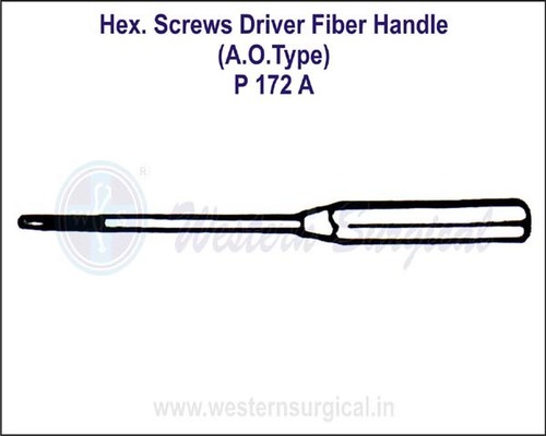 Hex. Screws Driver Fiber Handle By WESTERN SURGICAL