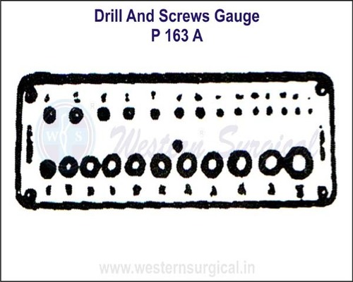Drill and Screws Gauge By WESTERN SURGICAL