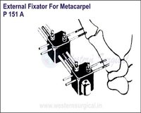 Adjustable Orthopedic External Fixator For Metacarpal - Corrosion-resistant Silver Material, Portable Manual Adjustment Technology, Flexible Design