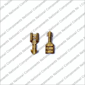 Gold Female Spade Electrical Connector