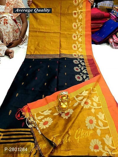 Border design cotton silk handloom saree