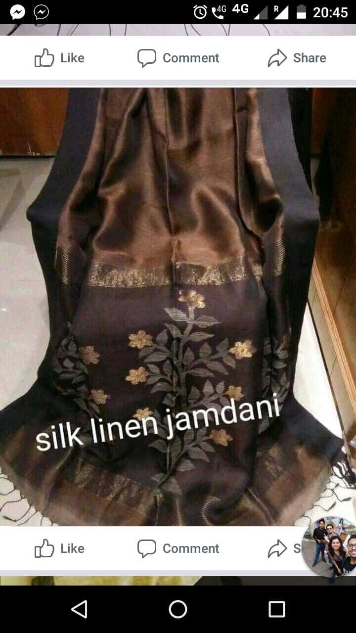 80 Count silk linen jamdani