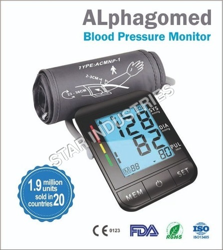Black Fully Automatic Digital Blood Pressure Monitor