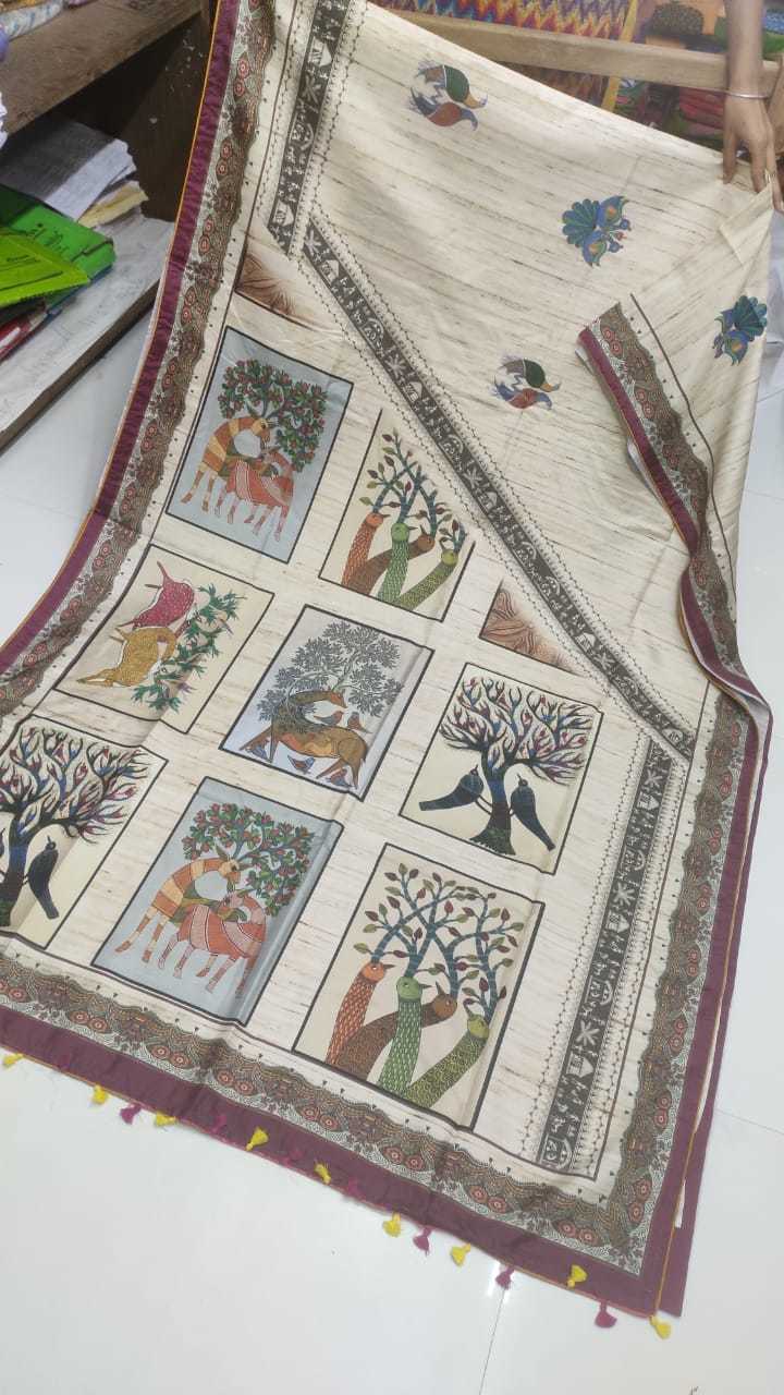 Dola silk printed saree
