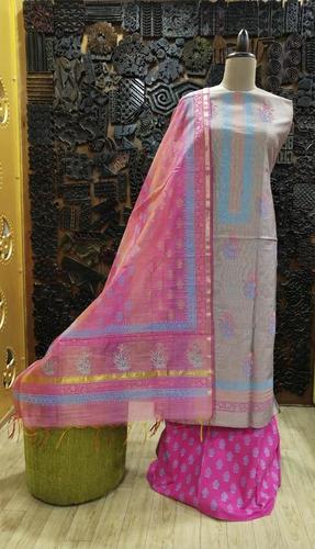 Block printed suit Block printed suit