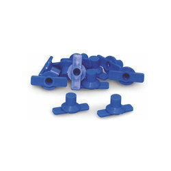 Plastic Cube Mould Stopper - Color: Blue