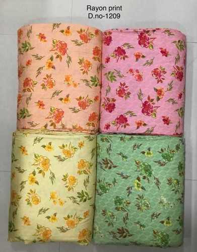 Rayon Flower printed fabric
