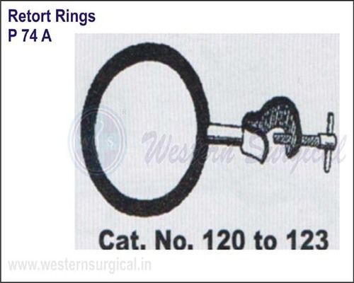 Retort Rings - Mild Steel, Various Diameters 2"/2.5"/3", 4", 5", 6" | Powder Coated with Chrome Plated T-Screw