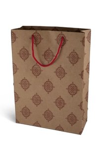 Kraft Paper Bag - 14.5x10.5x4 Inches | Biodegradable, Recycled, Moisture Resistant, Ideal For Gifting