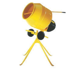 Motorized Laboratory Concrete Mixer - 230V Durable Yellow Design | Warranty Included, Optimal Performance