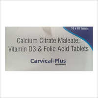 Calcium Citrate Maleate Vitamin D3 And Folic Acid Tablets