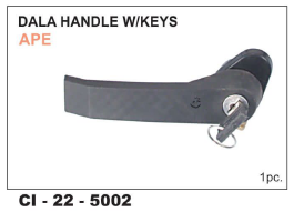 Dala Handle w/keys Ape - 4 Wheeler Vehicle Compatibility, Warranty Included | Enhanced Security with Easy Key Access and Durable Design